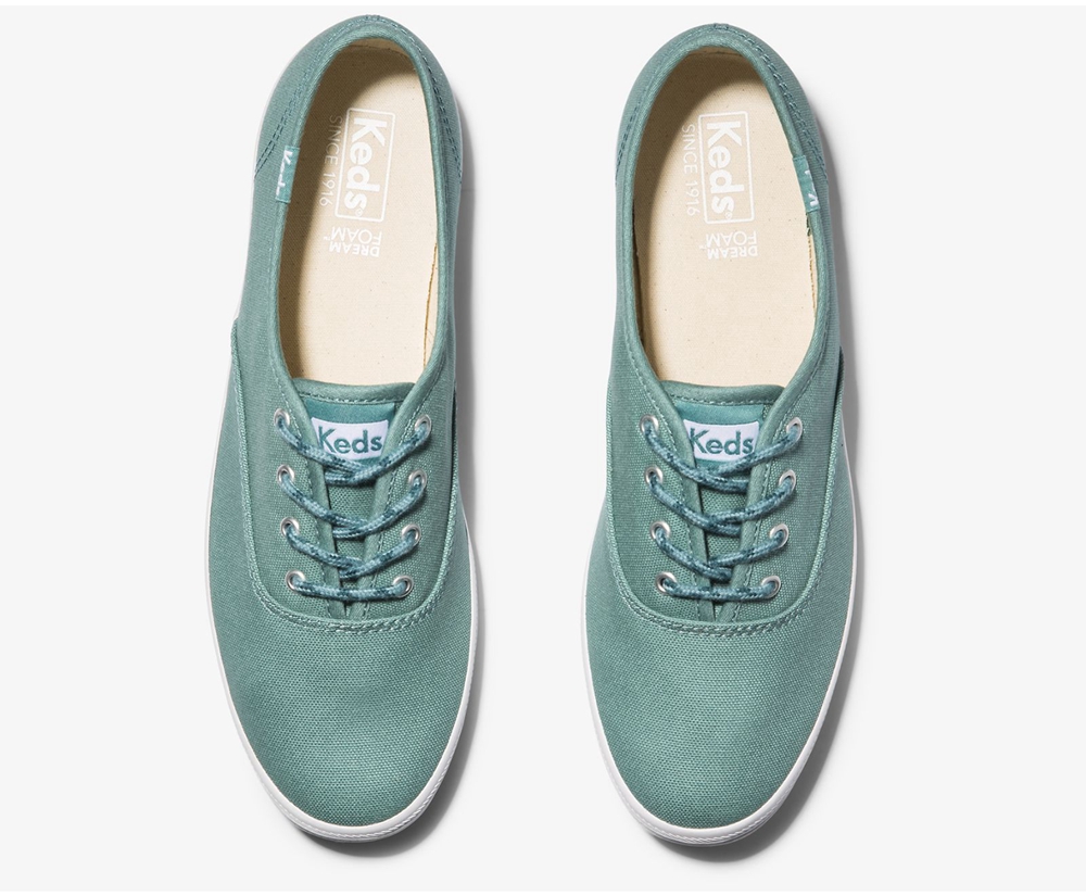 Basket Keds Femme Turquoise - Champion Solids - 791-DEYXIG